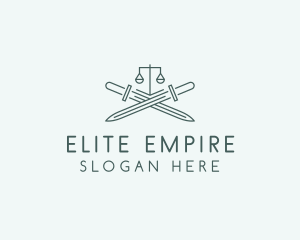 Legal Law Firm Sword logo design