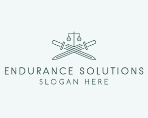 Legal Law Firm Sword logo design