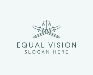 Equality - Legal Law Firm Sword logo design