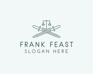 Legal Law Firm Sword logo design