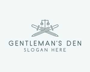 Legal Law Firm Sword logo design