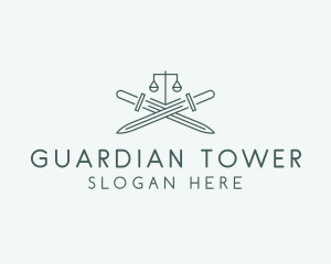 Legal Law Firm Sword logo design