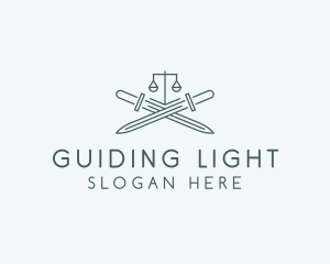 Legal Law Firm Sword logo design