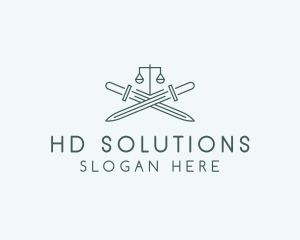 Legal Law Firm Sword logo design