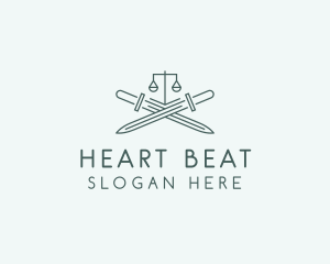 Legal Law Firm Sword logo design