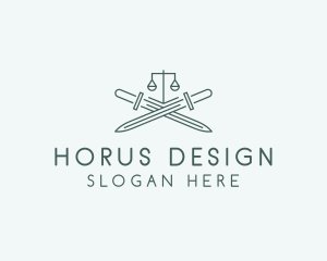 Legal Law Firm Sword logo design