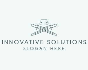 Legal Law Firm Sword logo design