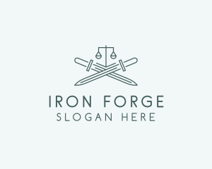 Legal Law Firm Sword logo design