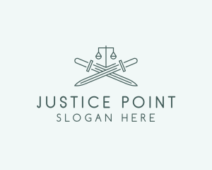 Judiciary - Legal Law Firm Sword logo design