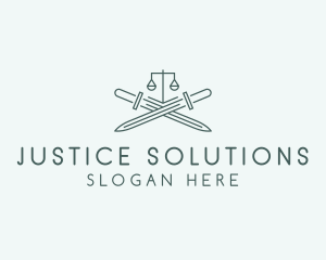 Judicial - Legal Law Firm Sword logo design