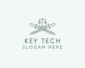 Legal Law Firm Sword logo design