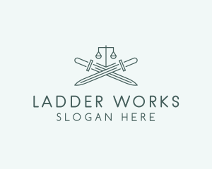 Legal Law Firm Sword logo design