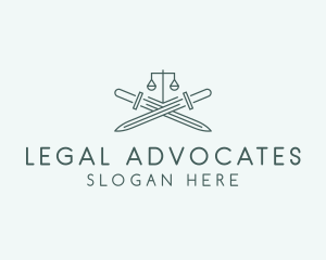 Legal Law Firm Sword logo design