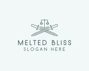 Legal Law Firm Sword logo design