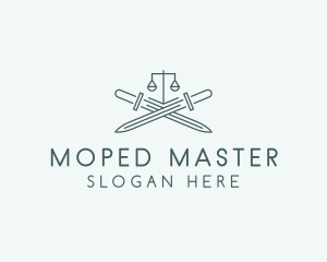 Legal Law Firm Sword logo design