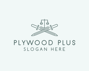 Legal Law Firm Sword logo design