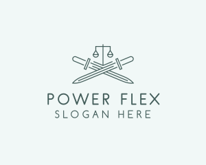 Legal Law Firm Sword logo design