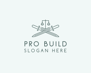 Legal Law Firm Sword logo design