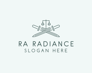 Legal Law Firm Sword logo design