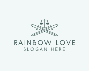 Legal Law Firm Sword logo design