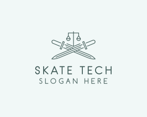 Legal Law Firm Sword logo design