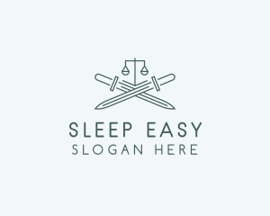 Legal Law Firm Sword logo design