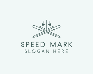 Legal Law Firm Sword logo design