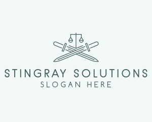 Legal Law Firm Sword logo design