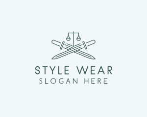 Legal Law Firm Sword logo design