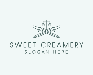 Legal Law Firm Sword logo design