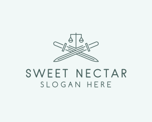 Legal Law Firm Sword logo design