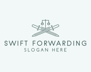 Legal Law Firm Sword logo design