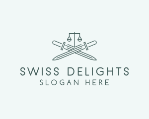 Legal Law Firm Sword logo design