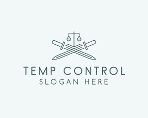 Legal Law Firm Sword logo design