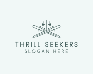 Legal Law Firm Sword logo design