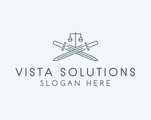 Legal Law Firm Sword logo design