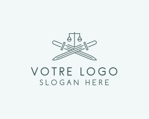 Law Office - Legal Law Firm Sword logo design