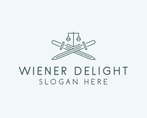 Legal Law Firm Sword logo design