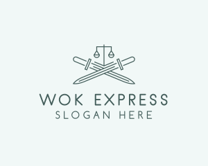 Legal Law Firm Sword logo design