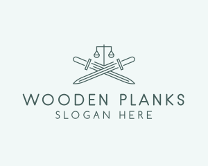 Legal Law Firm Sword logo design