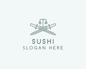 Legal Law Firm Sword logo design