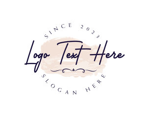Signature - Watercolor Business Beauty logo design