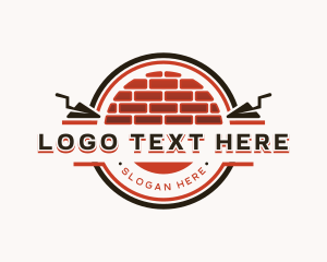 Brick - Trowel Masonry Builder logo design