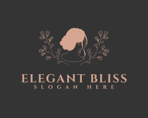 Bridal - Floral Bridal Hair Stylist logo design