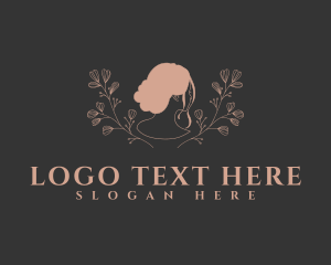 Floral Bridal Hair Stylist Logo