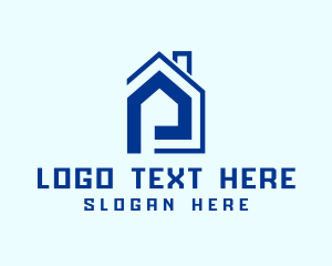 Simple - Real Estate Letter P logo design