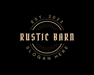 Simple Rustic Business logo design