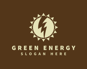 Solar Lightning Energy logo design