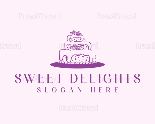 Pastry Cake Floral Logo