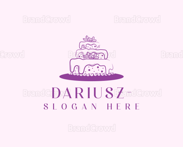 Pastry Cake Floral Logo